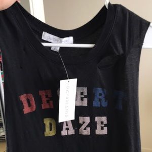 NWT distressed muscle tank